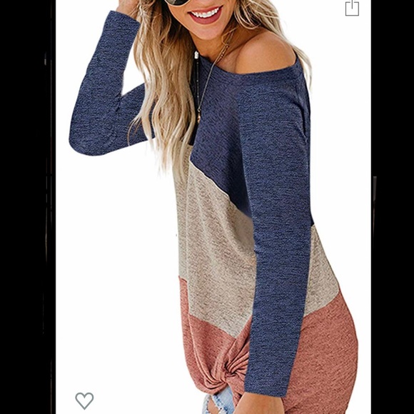 Color Block Crew Neck Top - Picture 3 of 5